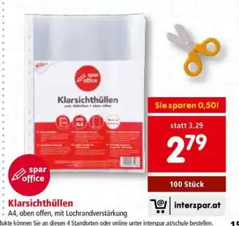 Interspar Klarsichthüllen Angebot