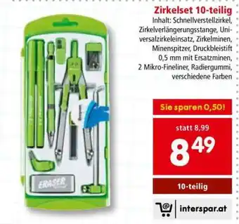 Interspar Zirkelset 10-teilig Angebot