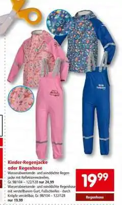 Interspar Kinder-Regenjacke oder Regenhose Angebot