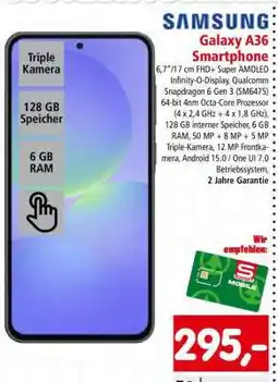 Interspar Galaxy A36 Smartphone Angebot