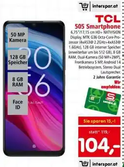 Interspar TCL 505 Smartphone Angebot