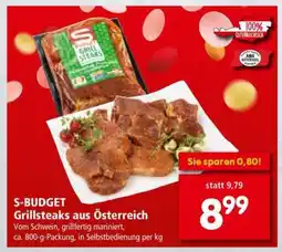Interspar S-BUDGET Grillsteaks aus Österreich Angebot