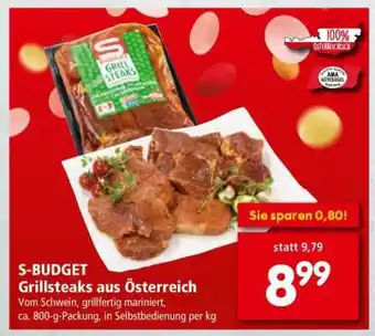 Interspar S-BUDGET Grillsteaks aus Österreich Angebot