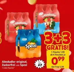 Interspar Almdudler Original, Zuckerfrei oder Spezi Angebot