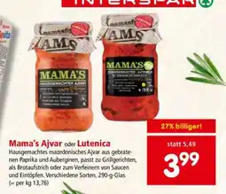 Interspar Mama's Ajvar oder Lutenica Angebot