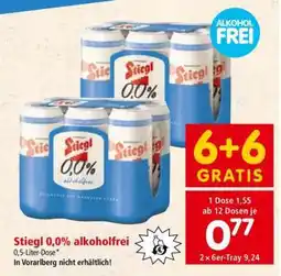 Interspar Stiegl 0,0% alkoholfrei Angebot