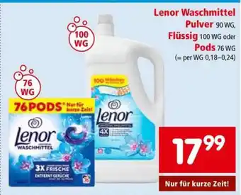 Interspar Lenor Waschmittel Angebot
