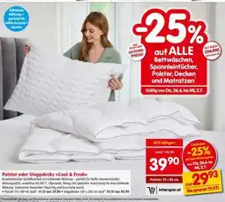 Interspar Polster oder Steppdecke Cool & Fresh Angebot