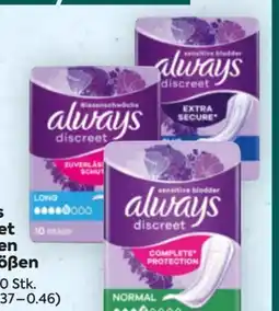 Billa Always Einlagen Discreet Angebot
