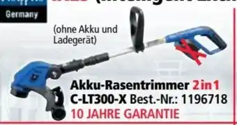 Norma Scheppach Akku-Rasentrimmer-Set C-LT300-X Angebot