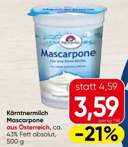 Spar Kärntnermilch Mascarpone aus Österreich Angebot