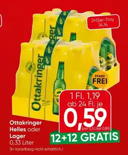 Spar Ottakringer Helles oder Lager Angebot