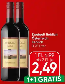 Spar Zweigelt lieblich Österreich lieblich Angebot
