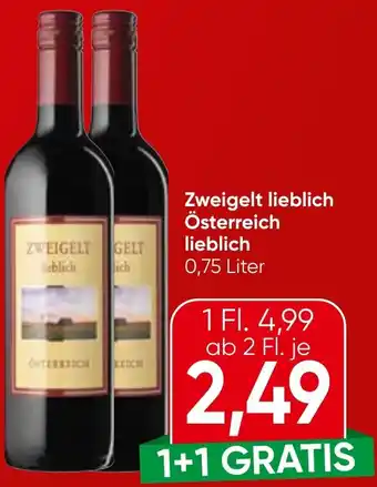 Spar Zweigelt lieblich Österreich lieblich Angebot