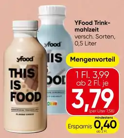 Spar YFood Trink- mahlzeit Angebot