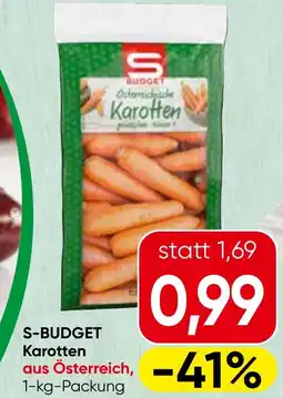 Spar S-BUDGET Karotten Angebot