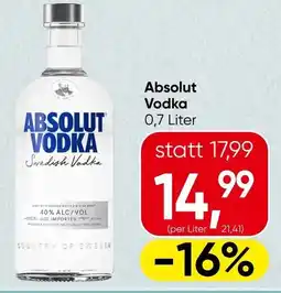 Spar Absolut Vodka Angebot