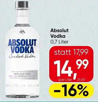 Spar Absolut Vodka Angebot
