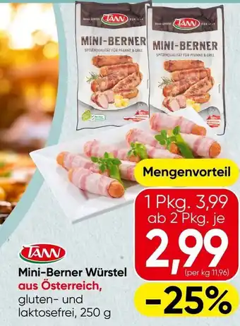 Spar Mini-Berner Würstel SPAR Angebot