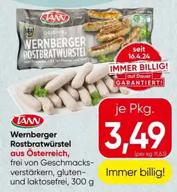 Spar Wernberger Rostbratwurstel aus Österreich Angebot