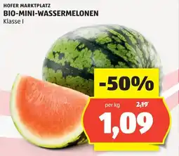 Hofer Bio-mini-wassermelonen Angebot