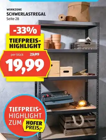 Hofer Workzone Schwerlastregal Angebot