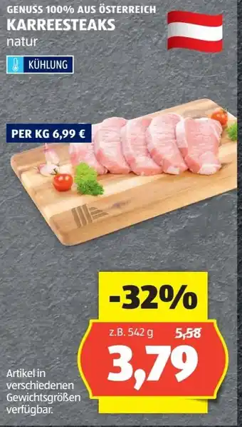 Hofer Karreesteaks Angebot