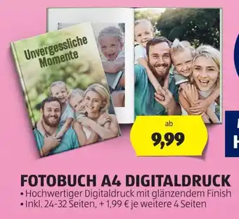 Hofer Fotobuch A4 Digitaldruck Angebot