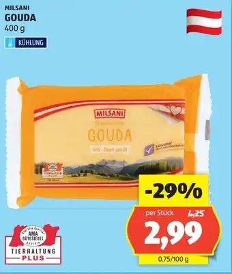 Hofer Milsani gouda Angebot