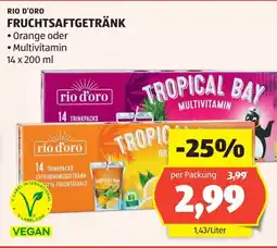 Hofer Rio d'oro12% FRUCHTGEHALT ruchtsaftgetränk Angebot
