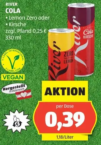 Hofer River cola Angebot
