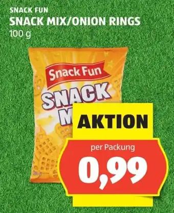 Hofer Snack Mix/Onion Rings Angebot