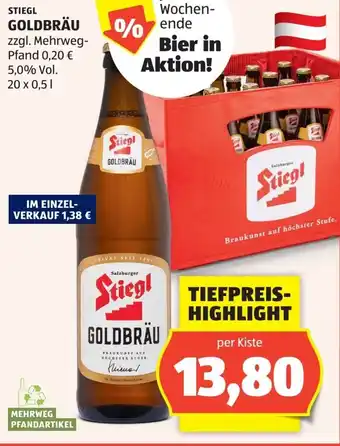 Hofer Stiegl goldbräu Angebot