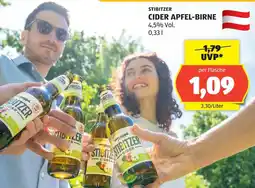 Hofer Stibitzer cider apfel-birne Angebot