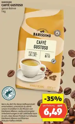 Hofer Barissimo caffè gustoso Angebot