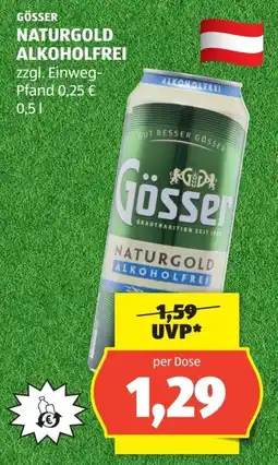 Hofer Gösser naturgold alkoholfrei Angebot