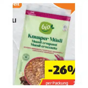 Hofer Bio-Knuspermüsli versch. Sorten HOFER Angebot