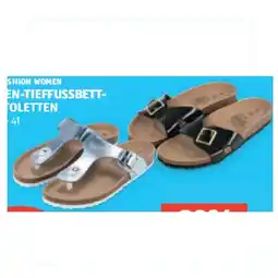 Hofer Damen-Tieffussbett-Pantoletten HOFER Angebot
