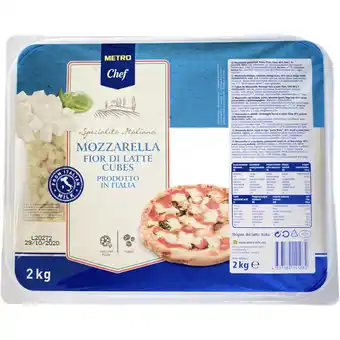 Metro Mozzarella würfel od. Julienne, Preisangabe ohne MwSt. (Preis inkl. MwSt. 16,85 €), METRO Angebot