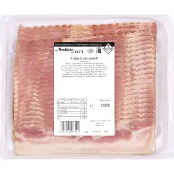 Metro Frühstücksspeck, Preisangabe ohne MwSt. (Preis inkl. MwSt. 6,59 €), METRO Angebot