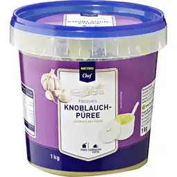 Metro Knoblauchpüree, Preisangabe ohne MwSt. (Preis inkl. MwSt. 9,89 €), METRO Angebot