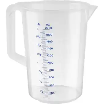 Metro Messbecher 2 l,Preisangabe ohne MwSt. (Preis inkl. MwSt. 15,59 €), METRO Angebot