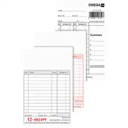 Metro Kassablock 2-fach A6 50-Blatt, Preisangabe ohne MwSt. (Preis inkl. MwSt. 18,00 €), METRO Angebot