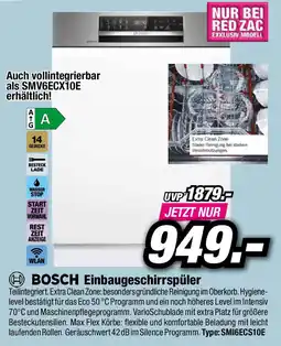 Red Zac Bosch einbaugeschirrspüler Angebot