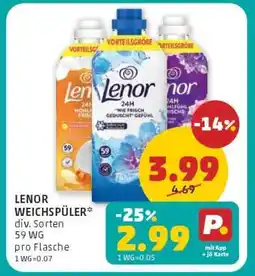 PENNY Lenor Weichspüler Angebot