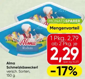 Spar Alma Schmelzkäseeckerl Angebot