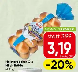 Spar Meisterbäcker Ölz Milch Brötle Angebot