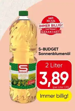 Spar S Budget Sonnenblumenöl Angebot