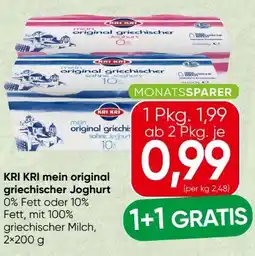 Spar Kri Original Griechischer Joghurt Angebot