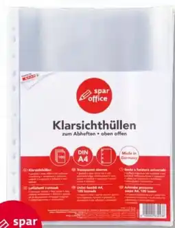 Interspar Spar Office Klarsichthüllen A4 Angebot